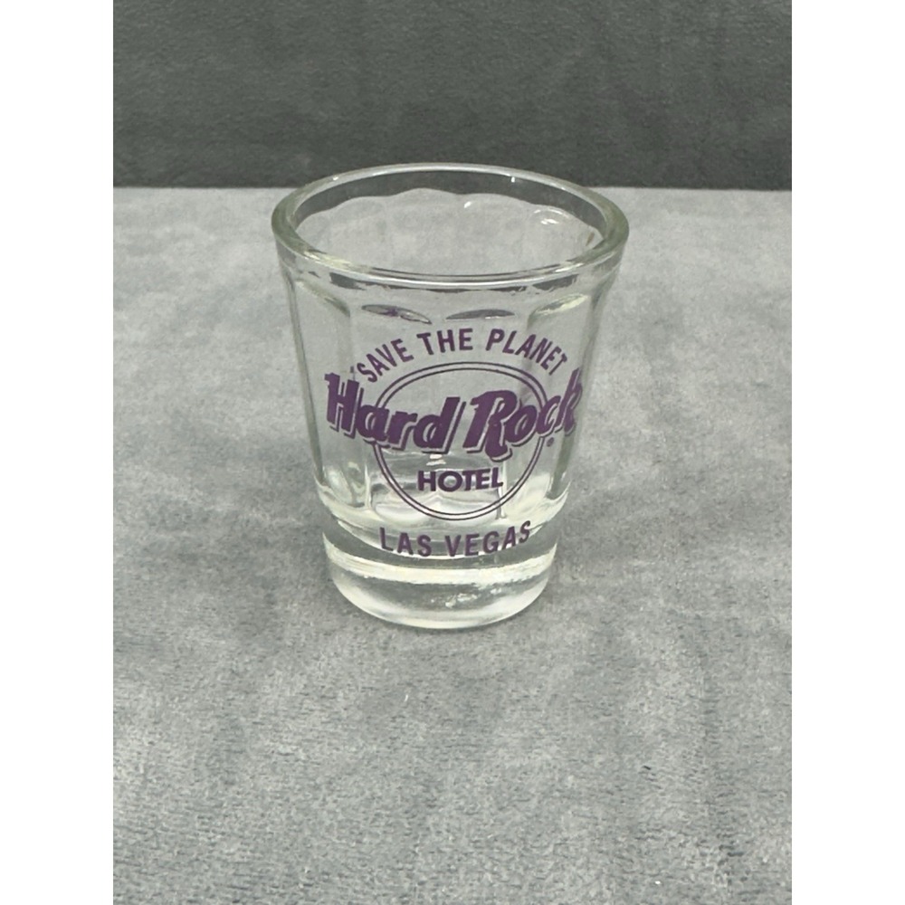 Hard Rock Cafe Las Vegas Hotel Purple Logo Save The‎ Planet Classic Short 2in